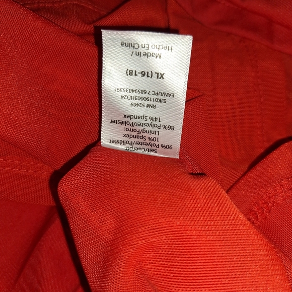 Sofia Jeans by Sofia Vergara Sleeveless Red  Dress Women’s Size XL - Picture 10 of 13